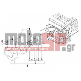 PIAGGIO - MP3 500 RL SPORT - BUSIBESS 2012 - Engine/Transmission - Complex cylinder-piston-pin - B016777 - ΒΙΔΑ M6X16 SCOOTER CL10,9