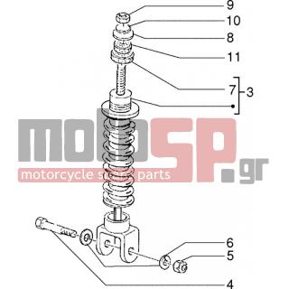PIAGGIO - NRG EXTREME < 2005 - Suspension - Shock absorber BACK