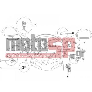 PIAGGIO - NRG POWER DD SERIE SPECIALE 2009 - Electrical - Push buttons - Switches