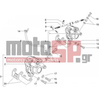 PIAGGIO - NRG POWER DD SERIE SPECIALE 2012 - Brakes - Brake Hose - Brake Support Mounting - 414838 - ΒΙΔΑ M6x35