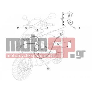 PIAGGIO - NRG POWER DD SERIE SPECIALE 2007 - Frame - main cable group - 581191 - ΚΑΠΑΚΙ ΑΣΦΑΛΕΙΟΘΗΚΗΣ BEV 250-MP3