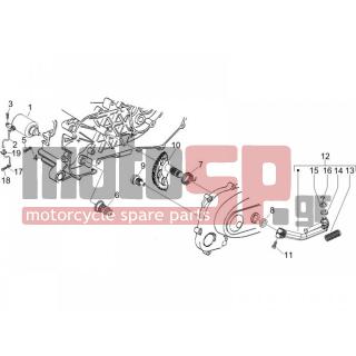 PIAGGIO - NRG POWER DD SERIE SPECIALE 2007 - Engine/Transmission - Start - Electric starter - 483537 - ΓΡΑΝΑΖΙ ΜΑΝΙΒ SCOOTER 50-80