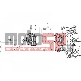 PIAGGIO - NRG POWER DD SERIE SPECIALE 2007 - Engine/Transmission - COVER head - 430045 - ΒΙΔΑ ΡΑΚΟΡ ΚΕΦ SCOOTER ΥΔΡ-NEXUS 500