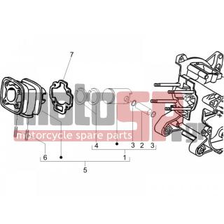 PIAGGIO - NRG POWER DD SERIE SPECIALE 2007 - Engine/Transmission - Complex cylinder-piston-pin
