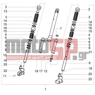 PIAGGIO - NRG POWER DT < 2005 - Suspension - FRONT FORK