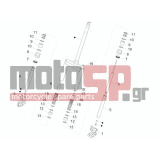 PIAGGIO - NRG POWER DT 2007 - Suspension - Fork Components (Wuxi Top)
