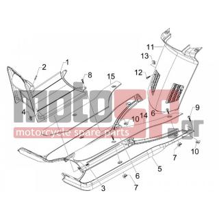 PIAGGIO - NRG POWER DT 2015 - Body Parts - Central fairing - Sill
