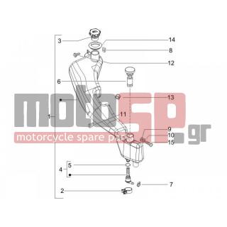PIAGGIO - NRG POWER DT SERIE SPECIALE 2007 - Engine/Transmission - Oil can - 575249 - ΒΙΔΑ M6x22 ΜΕ ΑΠΟΣΤΑΤΗ