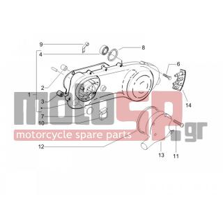 PIAGGIO - NRG POWER DT SERIE SPECIALE 2011 - Engine/Transmission - COVER sump - the sump Cooling