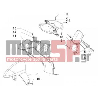 PIAGGIO - NRG POWER DT SERIE SPECIALE 2007 - Body Parts - Apron radiator - Feather