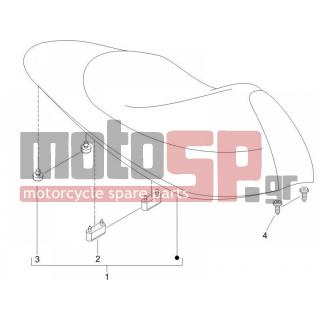 PIAGGIO - NRG POWER DT SERIE SPECIALE 2007 - Body Parts - Saddle / Seats - 653209 - ΣΕΛΑ NRG POWER 07-08 ΜΑΥΡΗ/ΚΟΚΚ