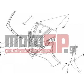 PIAGGIO - BEVERLY 250 IE SPORT E3 2008 - Εξωτερικά Μέρη - mask front - 62460500AF - ΠΟΔΙΑ ΜΠΡ BEVERLY 200/250/400 ΜΠ SKY 424