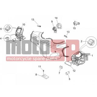 PIAGGIO - BEVERLY 250 IE SPORT E3 2008 - Ηλεκτρικά - Switchgear - Switches - Buttons - Switches - 582041 - ΚΑΠΑΚΙ ΚΕΝΤΡΙΚΟΥ ΔΙΑΚΟΠΤΗ SCOOTER