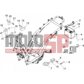 PIAGGIO - BEVERLY 250 IE SPORT E3 2008 - Electrical - Relay - Battery - Horn - 583745 - ΒΑΣΗ ΡΕΛΕ BEVERLY