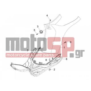 PIAGGIO - TYPHOON 50 2006 - Body Parts - Central fairing - Sill - 258249 - ΒΙΔΑ M4,2x19 (ΛΑΜΑΡΙΝΟΒΙΔΑ)