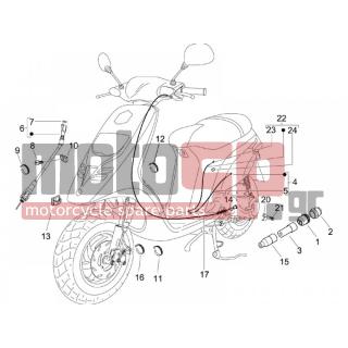 PIAGGIO - TYPHOON 50 2006 - Frame - cables