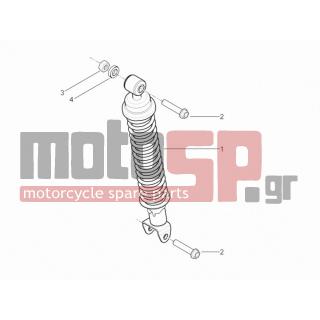 PIAGGIO - TYPHOON 50 2T E2 2011 - Suspension - Place BACK - Shock absorber
