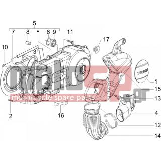 PIAGGIO - X EVO 125 EURO 3 2008 - Engine/Transmission - COVER sump - the sump Cooling - 259348 - ΒΙΔΑ M 6X18 mm ΜΕ ΑΠΟΣΤΑΤΗ