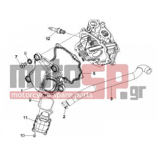 PIAGGIO - X EVO 125 EURO 3 2012 - Engine/Transmission - COVER head - 829534 - ΚΑΠΑΚΙ ΚΕΦΑΛΗΣ ΚΥΛΙΝΔ 125300 4Τ