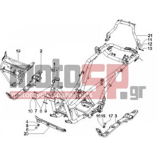 PIAGGIO - X EVO 125 EURO 3 2012 - Πλαίσιο - Frame / chassis - B016425 - ΒΙΔΑ M6X60