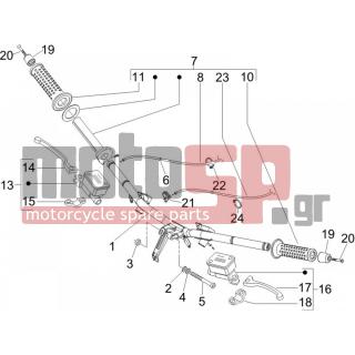PIAGGIO - X EVO 250 EURO 3 2015 - Frame - Wheel - brake Antliases - CM081203 - ΤΡΟΜΠΑ ΦΡ X7-Χ EVO 125-250 ΑΡΙΣΤ ±