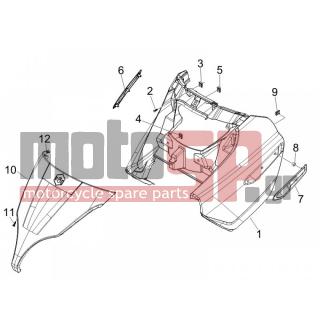 PIAGGIO - X7 125 IE EURO 3 2009 - Body Parts - mask front - 258249 - ΒΙΔΑ M4,2x19 (ΛΑΜΑΡΙΝΟΒΙΔΑ)