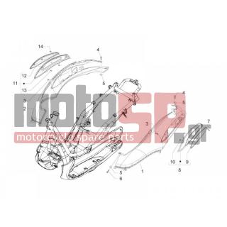 PIAGGIO - BEVERLY 300 IE TOURER E3 2009 - Body Parts - Side skirts - Spoiler - 258249 - ΒΙΔΑ M4,2x19 (ΛΑΜΑΡΙΝΟΒΙΔΑ)