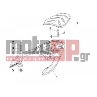 PIAGGIO - BEVERLY 300 IE TOURER E3 2009 - Body Parts - grid back - 623358000C - ΚΑΠΑΚΙ ΣΧΑΡΑΣ BEVERLY 125-500-TOURER