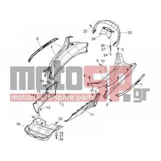 PIAGGIO - X8 250 IE 2008 - Body Parts - Side skirts - Spoiler - 259708 - ΒΙΔΑ