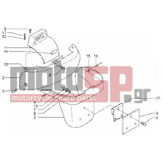 PIAGGIO - X9 200 < 2005 - Body Parts - COVER BACK - 20104 - Παξιμάδι M4