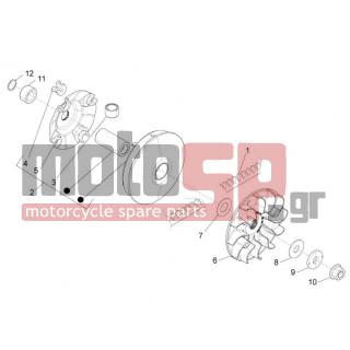 PIAGGIO - BEVERLY 350 4T 4V IE E3 SPORT TOURING 2014 - Engine/Transmission - driving pulley - B013311 - ΦΤΕΡΩΤΗ ΒΑΡΙΑΤ SCOOTER 350 CC