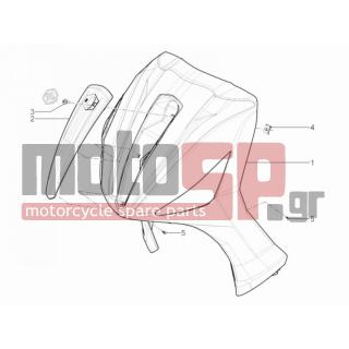 PIAGGIO - BEVERLY 350 4T 4V IE E3 SPORT TOURING 2014 - Body Parts - mask front - 65633800DO - ΠΟΔΙΑ ΜΠΡ BEVERLY 300-350 MY14 ΜΠΛΕ 257