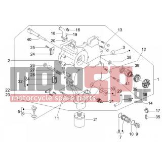 PIAGGIO - X9 500 EVOLUTION ABS 2007 - Engine/Transmission - COVER flywheel magneto - FILTER oil