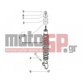 PIAGGIO - ZIP 100 4T 2008 - Suspension - Place BACK - Shock absorber