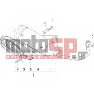 PIAGGIO - ZIP 100 4T 2010 - Exhaust - silencers