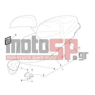 PIAGGIO - BEVERLY 350 4T 4V IE E3 SPORT TOURING 2014 - Body Parts - Saddle / Seats - 1B000209000C4 - ΣΕΛΑ BEVERLY 350 MY14 (ΟΧΗΜΑ 595/93Β)
