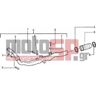 PIAGGIO - ZIP 125 4T < 2005 - Engine/Transmission - cooling pipe strap-insertion tube