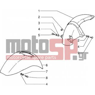 PIAGGIO - ZIP 50 1995 - Body Parts - Fender front and back