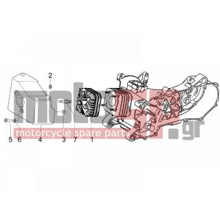 PIAGGIO - ZIP 50 2T 2012 - Engine/Transmission - COVER head - 288531 - ΠΑΞΙΜΑΔΙ