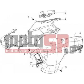 PIAGGIO - ZIP 50 2T 2012 - Body Parts - COVER steering - 296458 - ΒΙΔΑ