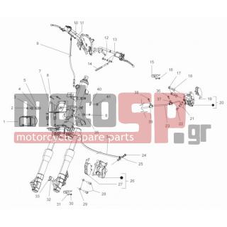 PIAGGIO - BEVERLY 350 4T 4V IE E3 SPORT TOURING 2014 - Brakes - brake lines - brake calipers (ABS) - 265451 - ΒΙΔΑ ΜΑΡΚ ΔΑΓΚΑΝΑΣ