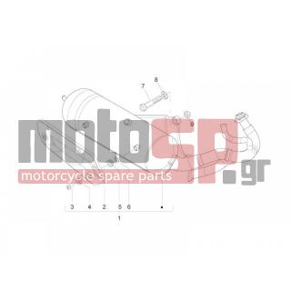PIAGGIO - ZIP 50 2T 2012 - Exhaust - silencers