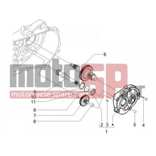 PIAGGIO - ZIP 50 2T 2012 - Engine/Transmission - complex reducer - 4874805 - ΚΑΠΑΚΙ ΔΙΑΦΟΡΙΚΟΥ SCOOTER 50 CC 2T 7/99>