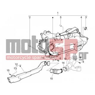 PIAGGIO - ZIP 50 4T 2006 - Engine/Transmission - COVER sump - the sump Cooling - 435251 - ΦΛΑΝΤΖΑ