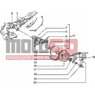 PIAGGIO - ZIP SP 50 < 2005 - Engine/Transmission - pulley drive
