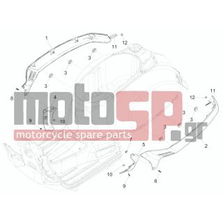 Vespa - GTS 250 2010 - Body Parts - Side skirts - Spoiler