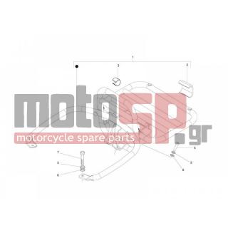 Vespa - GTS 250 2009 - Body Parts - grid back