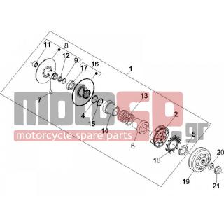 Vespa - GTS 250 ABS 2005 - Engine/Transmission - drifting pulley