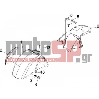 Vespa - GTS 250 ABS 2006 - Body Parts - Apron radiator - Feather