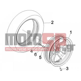 Vespa - GTS 250 ABS 2007 - Frame - front wheel